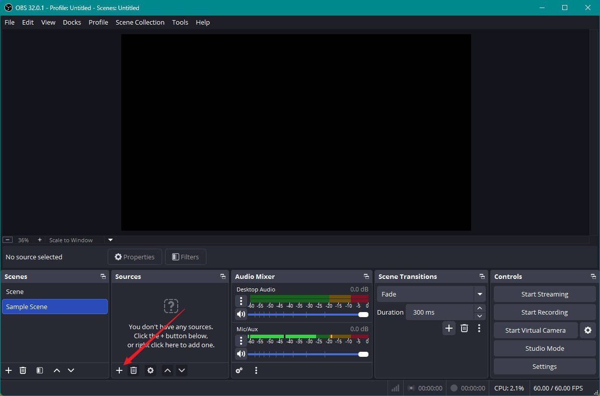 OBS Set Sources