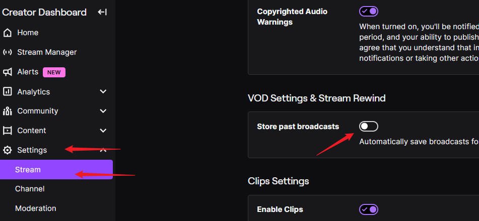 Twitch Stream Setting