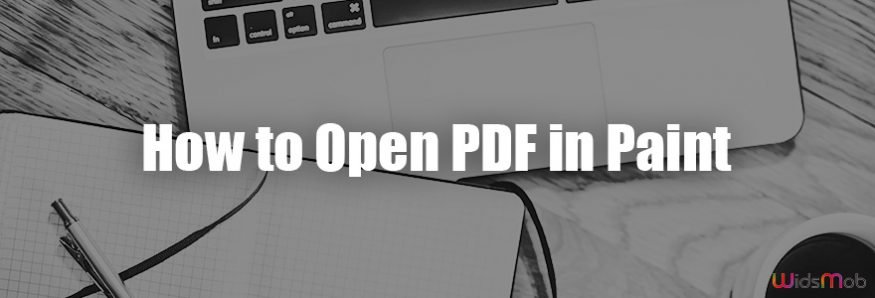 How to Open PDF in Paint