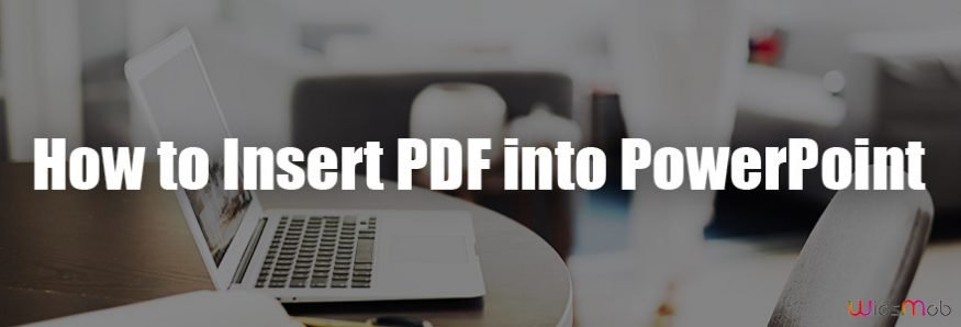Insert PDF into PowerPoint