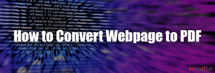 Convert Webpage to PDF