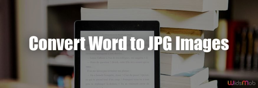 Convert Word Documents to JPG Images