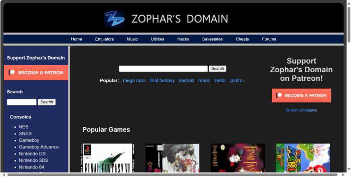 Zophar's Domain