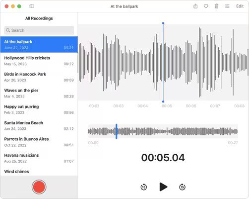 Voice Memos Mac